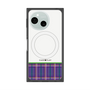 プレミアムスクエアケース with SnapMag［ CASEPLAY Tartan Check - Purple ］