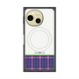 プレミアムスクエアケース with SnapMag［ CASEPLAY Tartan Check - Purple ］