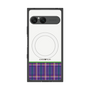 プレミアムスクエアケース with SnapMag［ CASEPLAY Tartan Check - Purple ］