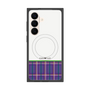 プレミアムスクエアケース with SnapMag［ CASEPLAY Tartan Check - Purple ］