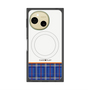 プレミアムスクエアケース with SnapMag［ CASEPLAY Tartan Check - Blue ］