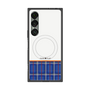 プレミアムスクエアケース with SnapMag［ CASEPLAY Tartan Check - Blue ］