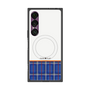 プレミアムスクエアケース with SnapMag［ CASEPLAY Tartan Check - Blue ］