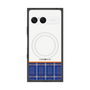 プレミアムスクエアケース with SnapMag［ CASEPLAY Tartan Check - Blue ］