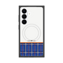 プレミアムスクエアケース with SnapMag［ CASEPLAY Tartan Check - Blue ］