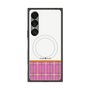 プレミアムスクエアケース with SnapMag［ CASEPLAY Tartan Check - Pink ］