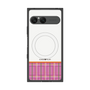 プレミアムスクエアケース with SnapMag［ CASEPLAY Tartan Check - Pink ］
