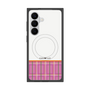 プレミアムスクエアケース with SnapMag［ CASEPLAY Tartan Check - Pink ］