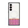 プレミアムスクエアケース with SnapMag［ CASEPLAY Tartan Check - Pink ］