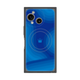 プレミアムスクエアケース with SnapMag［ CASEPLAY Winding Pattern - Blue ］