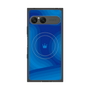 プレミアムスクエアケース with SnapMag［ CASEPLAY Winding Pattern - Blue ］