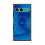 プレミアムスクエアケース with SnapMag［ CASEPLAY Winding Pattern - Blue ］