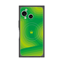 プレミアムスクエアケース with SnapMag［ CASEPLAY Winding Pattern - Green ］
