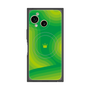 プレミアムスクエアケース with SnapMag［ CASEPLAY Winding Pattern - Green ］