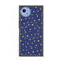 プレミアムスクエアケース with SnapMag［ Drawing Dot - Navy ］