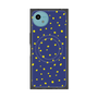 プレミアムスクエアケース with SnapMag［ Drawing Dot - Navy ］