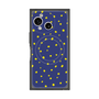 プレミアムスクエアケース with SnapMag［ Drawing Dot - Navy ］