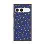 プレミアムスクエアケース with SnapMag［ Drawing Dot - Navy ］