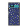 プレミアムスクエアケース with SnapMag［ Drawing Dot - Navy ］