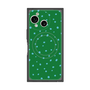 プレミアムスクエアケース with SnapMag［ Drawing Dot - Green ］