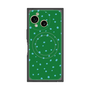 プレミアムスクエアケース with SnapMag［ Drawing Dot - Green ］