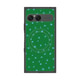 プレミアムスクエアケース with SnapMag［ Drawing Dot - Green ］