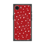 プレミアムスクエアケース with SnapMag［ Drawing Dot - Red ］