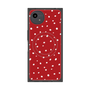 プレミアムスクエアケース with SnapMag［ Drawing Dot - Red ］
