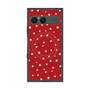 プレミアムスクエアケース with SnapMag［ Drawing Dot - Red ］
