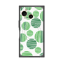 プレミアムスクエアケース with SnapMag［ Nordic Dot - Green ］