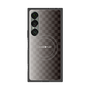プレミアムスクエアケース with SnapMag［ CASEPLAY Check - Black ］