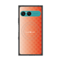 プレミアムスクエアケース with SnapMag［ CASEPLAY Check - Orange ］