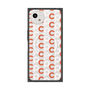 プレミアムスクエアケース with SnapMag［ オリジナル - CASEPLAYイニシャル総柄 - オレンジ ］