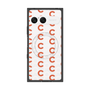 プレミアムスクエアケース with SnapMag［ オリジナル - CASEPLAYイニシャル総柄 - オレンジ ］