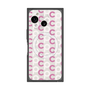 プレミアムスクエアケース with SnapMag［ オリジナル - CASEPLAYイニシャル総柄 - ピンク ］