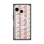 プレミアムスクエアケース with SnapMag［ オリジナル - CASEPLAYイニシャル総柄 - ピンク ］