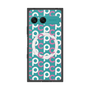 プレミアムスクエアケース with SnapMag［ オリジナル - CASEPLAYイニシャル総柄 - ピンク ］