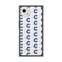 プレミアムスクエアケース with SnapMag［ オリジナル - CASEPLAYイニシャル総柄 - ネイビー ］