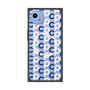 プレミアムスクエアケース with SnapMag［ オリジナル - CASEPLAYイニシャル総柄 - ネイビー ］