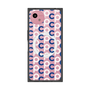 プレミアムスクエアケース with SnapMag［ オリジナル - CASEPLAYイニシャル総柄 - ネイビー ］