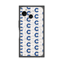 プレミアムスクエアケース with SnapMag［ オリジナル - CASEPLAYイニシャル総柄 - ネイビー ］