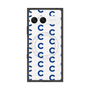 プレミアムスクエアケース with SnapMag［ オリジナル - CASEPLAYイニシャル総柄 - ネイビー ］