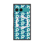 プレミアムスクエアケース with SnapMag［ オリジナル - CASEPLAYイニシャル総柄 - ネイビー ］
