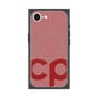 プレミアムスクエアケース with SnapMag［ オリジナル - CASEPLAYイニシャル - レッド ］