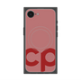 プレミアムスクエアケース with SnapMag［ オリジナル - CASEPLAYイニシャル - レッド ］