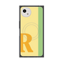 プレミアムスクエアケース with SnapMag［ オリジナル - initial color line - R yellow ］
