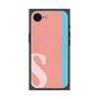 プレミアムスクエアケース with SnapMag［ オリジナル - initial color line - S pink ］