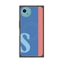 プレミアムスクエアケース with SnapMag［ オリジナル - initial color line - S blue ］