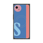 プレミアムスクエアケース with SnapMag［ オリジナル - initial color line - S blue ］