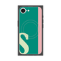 プレミアムスクエアケース with SnapMag［ オリジナル - initial color line - S green ］